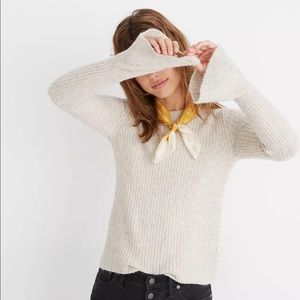Madewell Ruffle Cuff Cozy Sweater